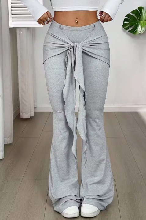 Hlače TELVINA, Boja: siva, IVET.HR - MODERNA ODJEĆA