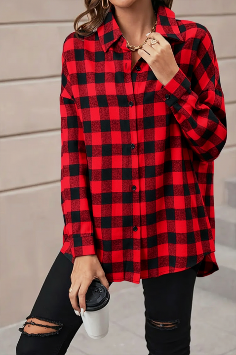 Ženska košulja ABRONDA RED, Boja: crvena, IVET.HR - MODERNA ODJEĆA