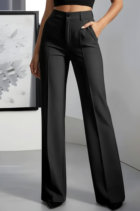 Hlače POLRONA BLACK, Boja: crna, IVET.HR - MODERNA ODJEĆA