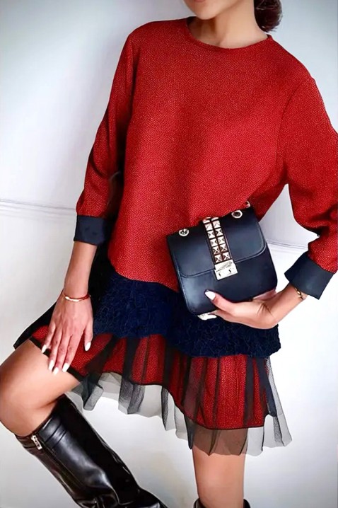 Haljina SERFIOVA RED, Boja: crvena, IVET.HR - MODERNA ODJEĆA