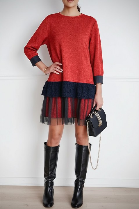 Haljina SERFIOVA RED, Boja: crvena, IVET.HR - MODERNA ODJEĆA