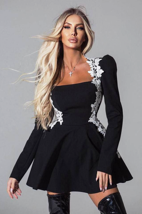 Suknja FLORILDA, Boja: crna, IVET.HR - MODERNA ODJEĆA