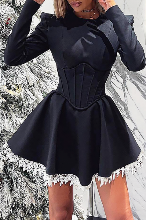 Haljina DELKORZA, Boja: crna, IVET.HR - MODERNA ODJEĆA