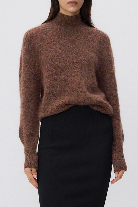 Džemper BROJEFA BROWN, Boja: smeđa, IVET.HR - MODERNA ODJEĆA