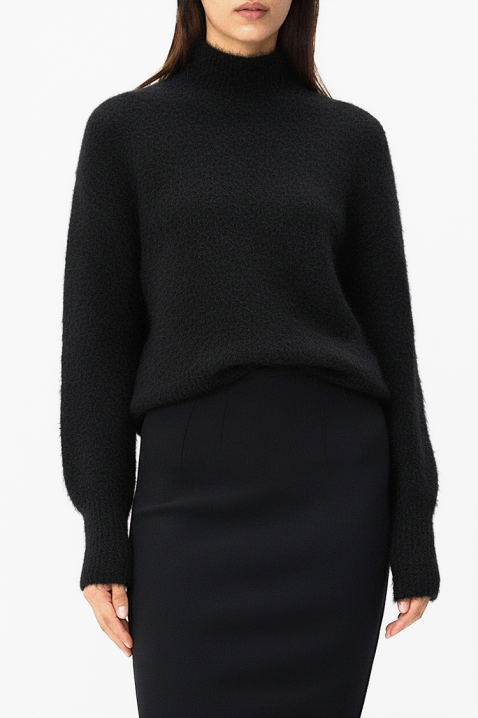 Džemper BROJEFA BLACK, Boja: crna, IVET.HR - MODERNA ODJEĆA