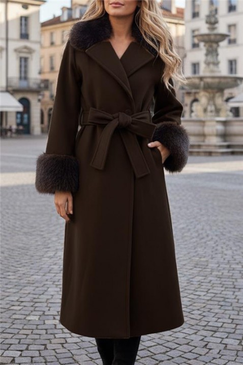 Kaput LUXINDA BROWN, Boja: smeđa, IVET.HR - MODERNA ODJEĆA