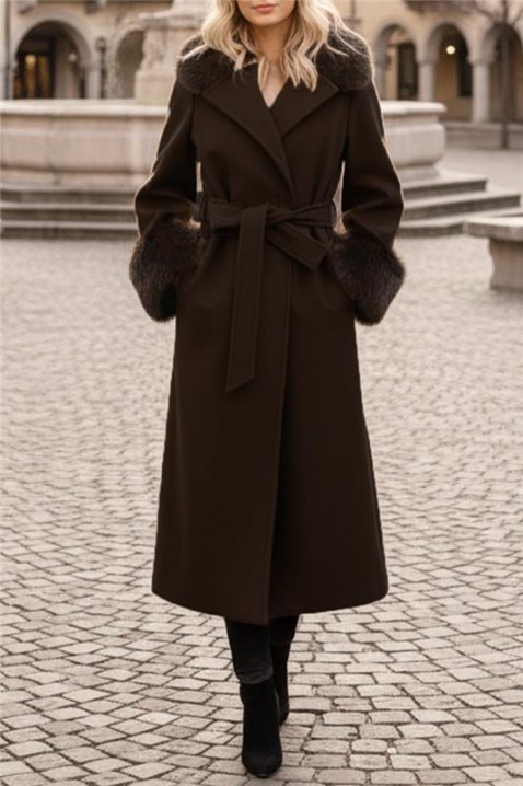 Kaput LUXINDA BROWN, Boja: smeđa, IVET.HR - MODERNA ODJEĆA