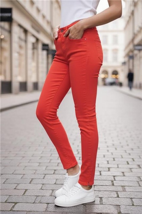 Traperice KRIMIZA CORAL, Boja: koraljna, IVET.HR - MODERNA ODJEĆA