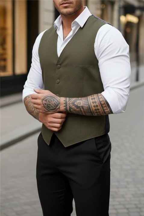 Muški prsluk BROZON KHAKI, Boja: kaki, IVET.HR - MODERNA ODJEĆA