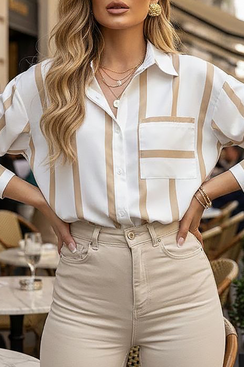 Ženska košulja BARIOLA BEIGE, Boja: bež, IVET.HR - MODERNA ODJEĆA