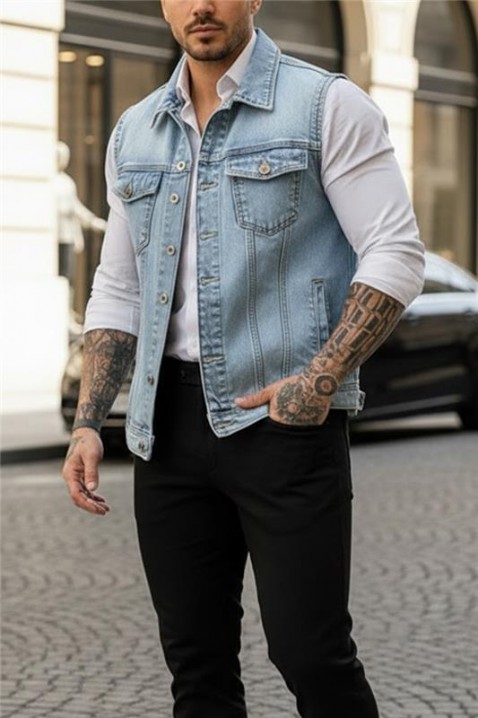 Muški prsluk REFERO SKY, Boja: svijetlo plava, IVET.HR - MODERNA ODJEĆA