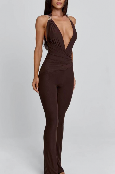 Kombinezon FLORMENDA BROWN, Boja: smeđa, IVET.HR - MODERNA ODJEĆA