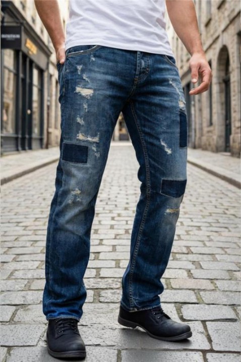 Muške traperice LEONOZO, Boja: tamnoplava, IVET.HR - MODERNA ODJEĆA