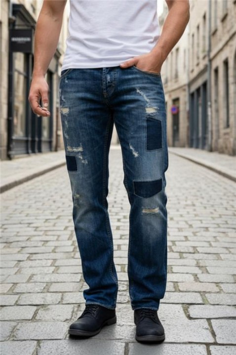 Muške traperice LEONOZO, Boja: tamnoplava, IVET.HR - MODERNA ODJEĆA