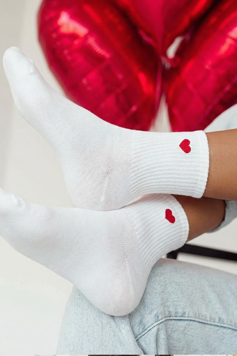 Čarape SOLGERMA WHITE, Boja: bijela, IVET.HR - MODERNA ODJEĆA