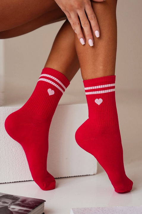 Čarape VEROLGA RED, Boja: crvena, IVET.HR - MODERNA ODJEĆA