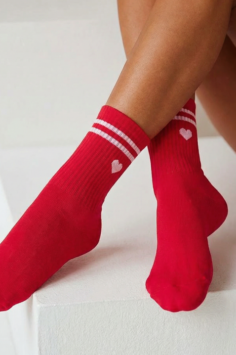 Čarape VEROLGA RED, Boja: crvena, IVET.HR - MODERNA ODJEĆA