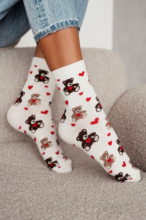 Čarape PINTELGA, Boja: bijela, IVET.HR - MODERNA ODJEĆA