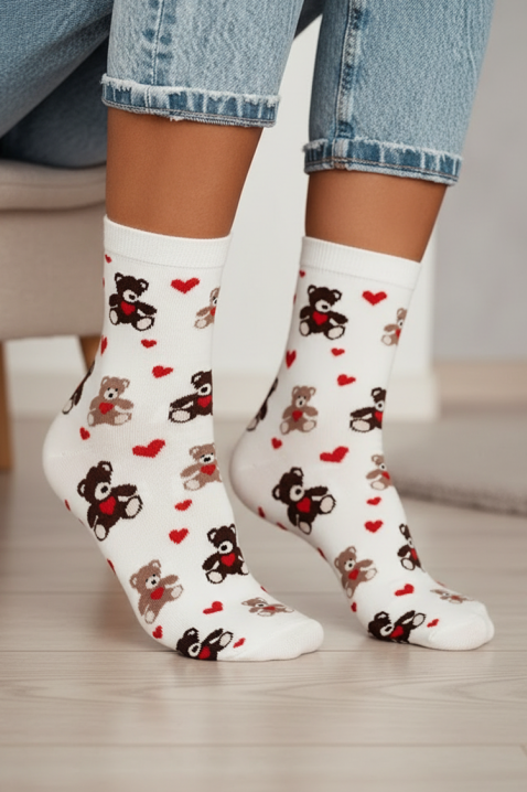 Čarape PINTELGA, Boja: bijela, IVET.HR - MODERNA ODJEĆA