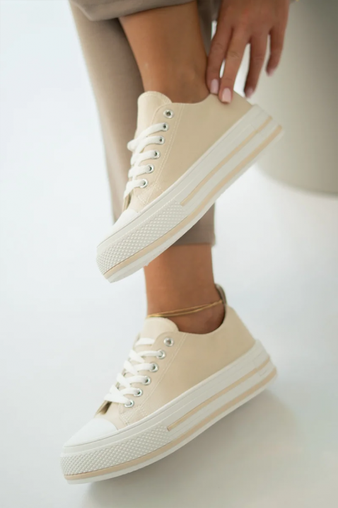 Ženske tenisice KLAVILZA BEIGE, Boja: bež, IVET.HR - MODERNA ODJEĆA