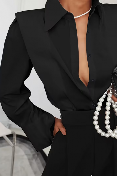 Ženska košulja PLEVOLZA BLACK, Boja: crna, IVET.HR - MODERNA ODJEĆA