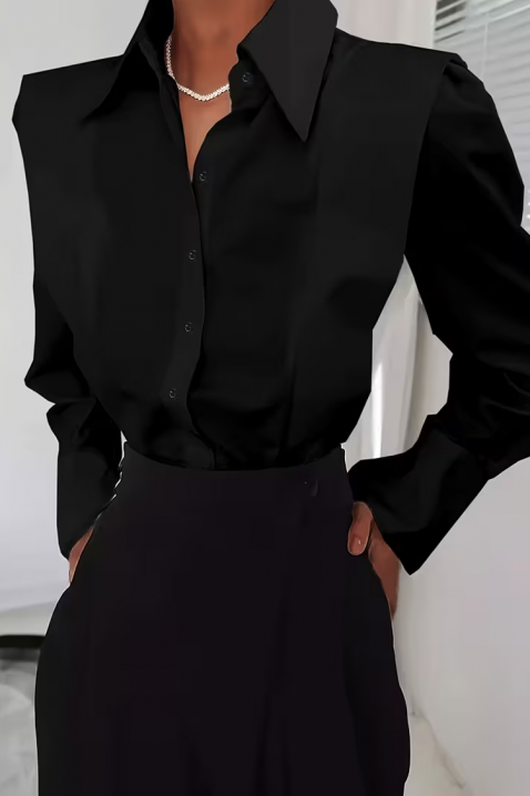 Ženska košulja PLEVOLZA BLACK, Boja: crna, IVET.HR - MODERNA ODJEĆA