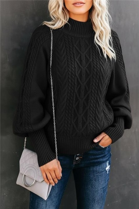 Džemper TERMOLGA BLACK, Boja: crna, IVET.HR - MODERNA ODJEĆA