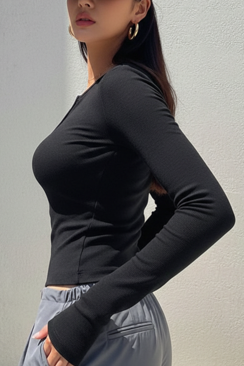 Ženska bluza ZAFROLDA BLACK, Boja: crna, IVET.HR - MODERNA ODJEĆA