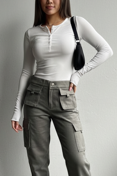 Ženska bluza ZAFROLDA WHITE, Boja: bijela, IVET.HR - MODERNA ODJEĆA