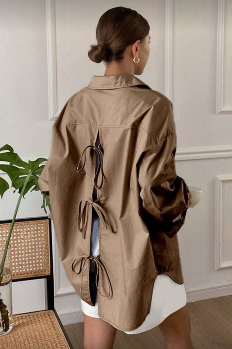 Ženska košulja PREVOLZA BROWN, Boja: smeđa, IVET.HR - MODERNA ODJEĆA