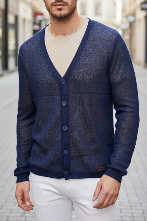 Muški kardigan KALBER, Boja: tamnoplava, IVET.HR - MODERNA ODJEĆA