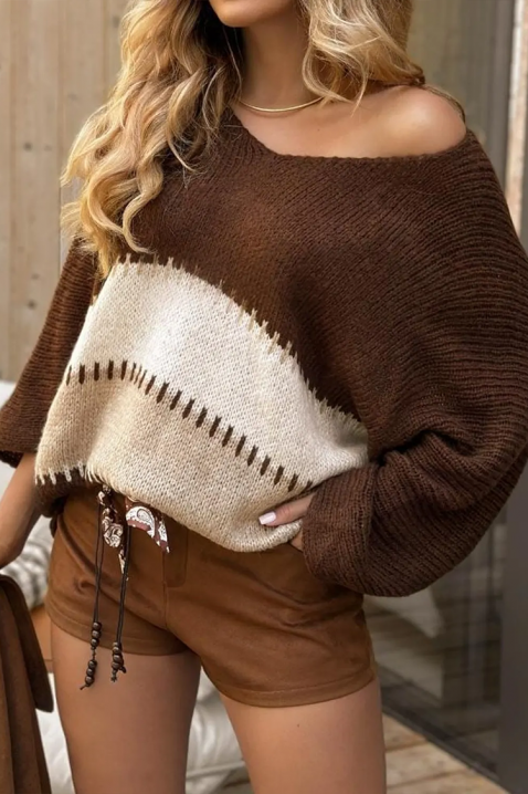 Džemper OVLANDA, Boja: smeđa, IVET.HR - MODERNA ODJEĆA