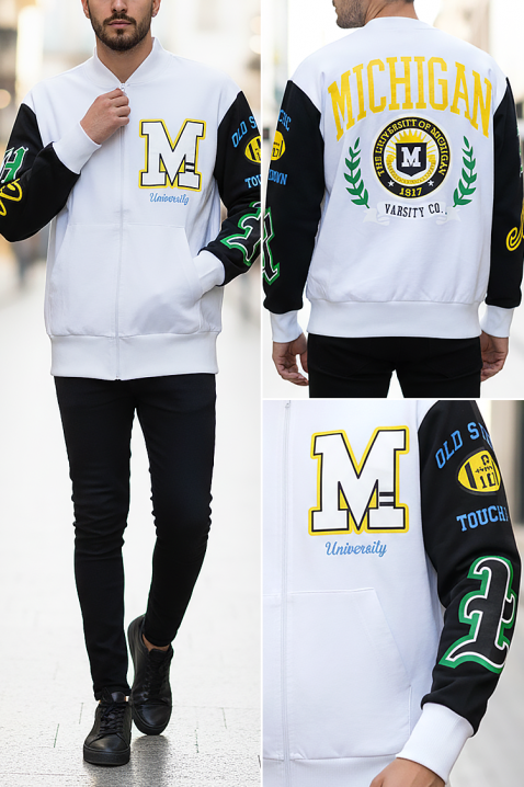 Muška dukserica MONOLFO, Boja: bijela, IVET.HR - MODERNA ODJEĆA