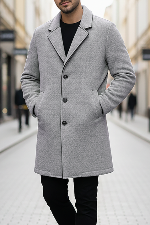 Muški kaput MELFER GREY, Boja: siva, IVET.HR - MODERNA ODJEĆA