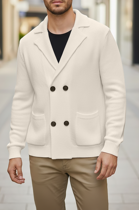 Muški kardigan ZOMERO ECRU, Boja: drap, IVET.HR - MODERNA ODJEĆA
