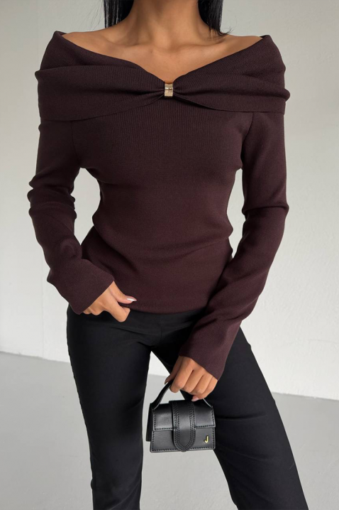 Ženska bluza GLABILDA BROWN, Boja: smeđa, IVET.HR - MODERNA ODJEĆA