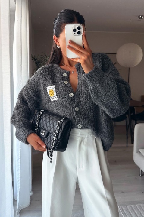 Kardigan MOHVELDA GREY, Boja: siva, IVET.HR - MODERNA ODJEĆA