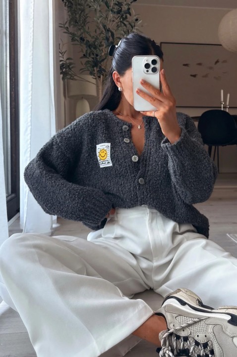 Kardigan MOHVELDA GREY, Boja: siva, IVET.HR - MODERNA ODJEĆA