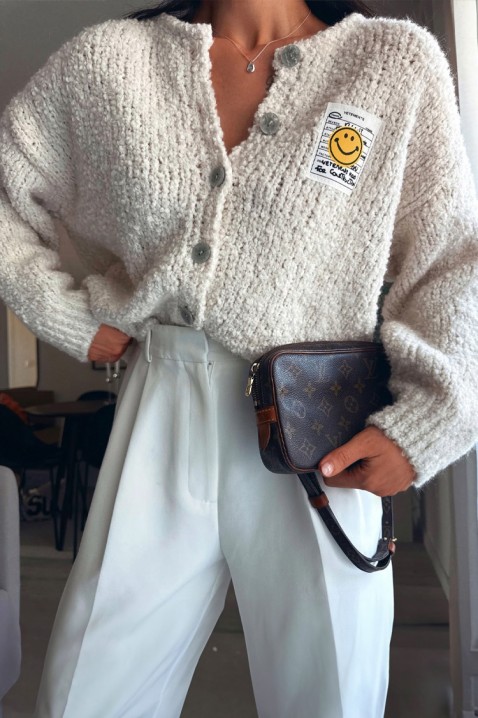 Kardigan MOHVELDA ECRU, Boja: drap, IVET.HR - MODERNA ODJEĆA