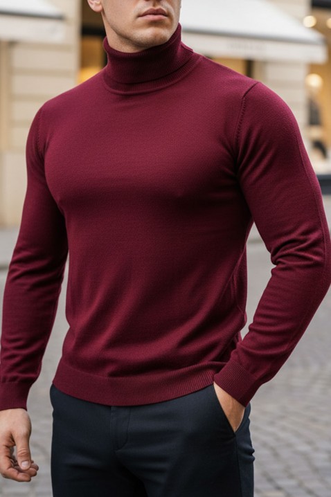 Muški džemper DORODO BORDO, Boja: bordo, IVET.HR - MODERNA ODJEĆA