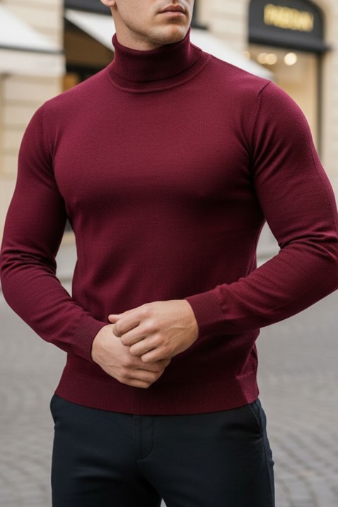 Muški džemper DORODO BORDO, Boja: bordo, IVET.HR - MODERNA ODJEĆA