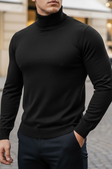 Muški džemper DORODO BLACK, Boja: crna, IVET.HR - MODERNA ODJEĆA