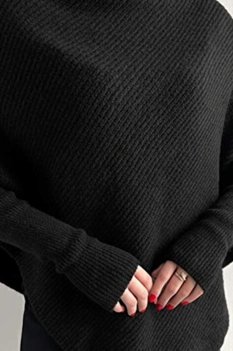 Pončo RENGOLA BLACK, Boja: crna, IVET.HR - MODERNA ODJEĆA