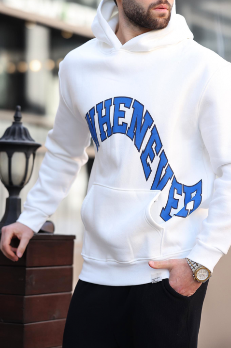 Muška dukserica KRILZO WHITE, Boja: bijela, IVET.HR - MODERNA ODJEĆA