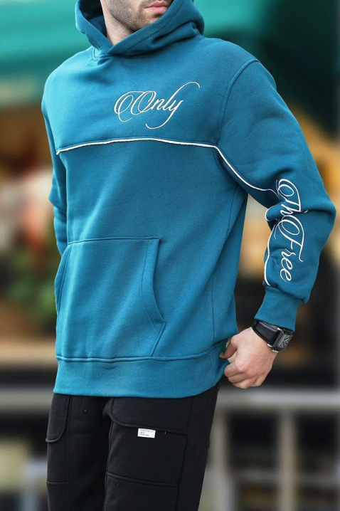 Muška dukserica BROGOTO PETROL, Boja: petrolej, IVET.HR - MODERNA ODJEĆA