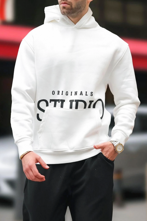 Muška dukserica MAREFO WHITE, Boja: bijela, IVET.HR - MODERNA ODJEĆA