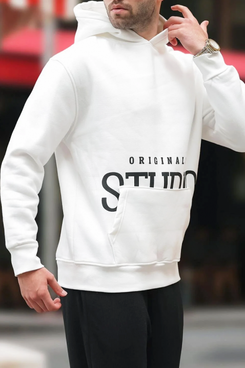 Muška dukserica MAREFO WHITE, Boja: bijela, IVET.HR - MODERNA ODJEĆA