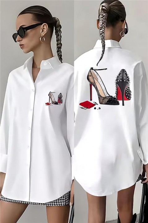 Ženska košulja VORSELA, Boja: bijela, IVET.HR - MODERNA ODJEĆA