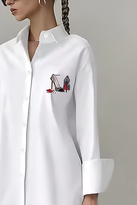 Ženska košulja VORSELA, Boja: bijela, IVET.HR - MODERNA ODJEĆA