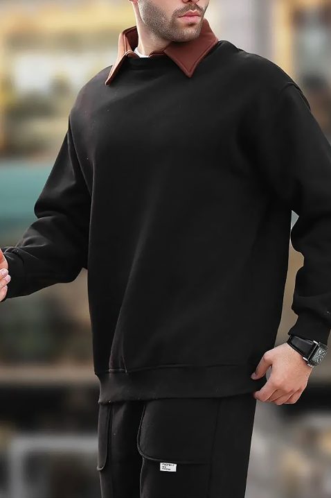 Muška dukserica KERJEN BLACK, Boja: crna, IVET.HR - MODERNA ODJEĆA